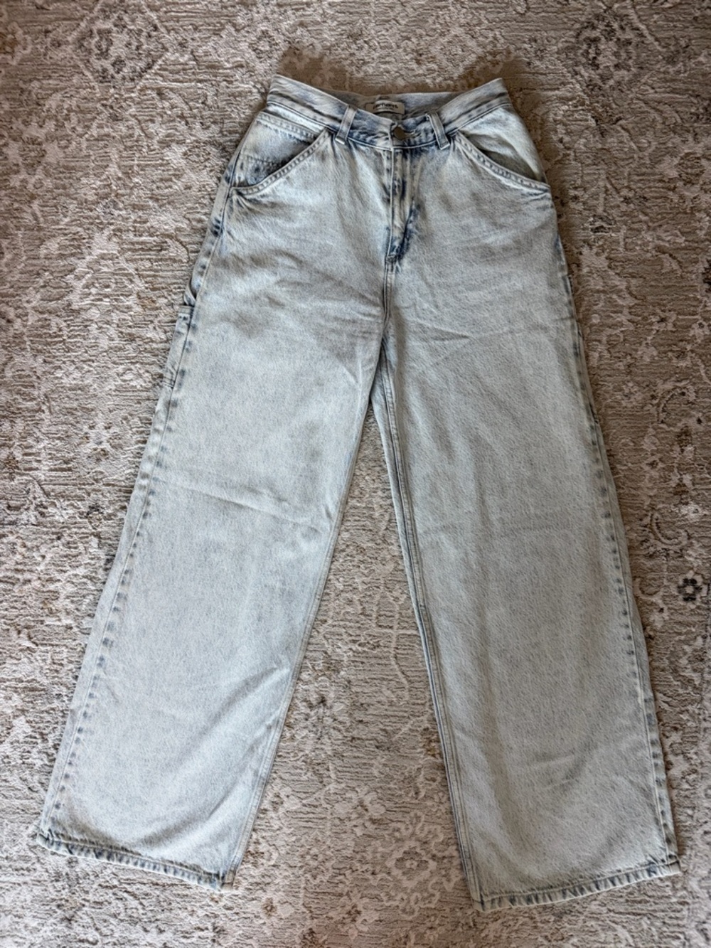 Carhartt high-Rise Wide Leg Women's Jeans in Light Wash